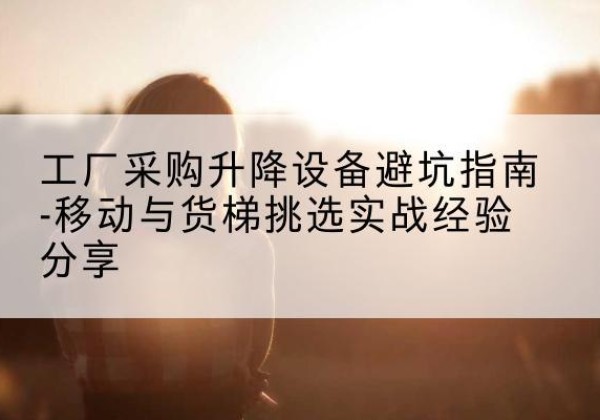 盘锦移动式升降机怎么选-工厂采购升降设备避坑指南-移动与货梯挑选实战经验分享